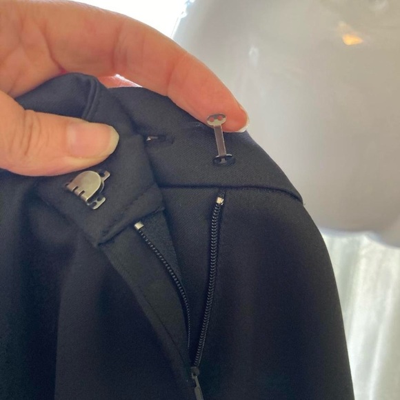 Kasper Classic Black Satin Textured Women's Trousers 10 P - Picture 4 of 4